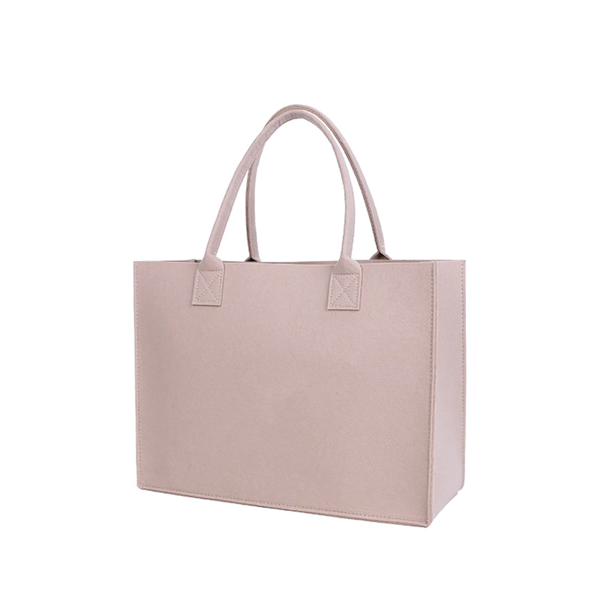 Multicolor Large Capacity Shopping Felt Tote Bag 4