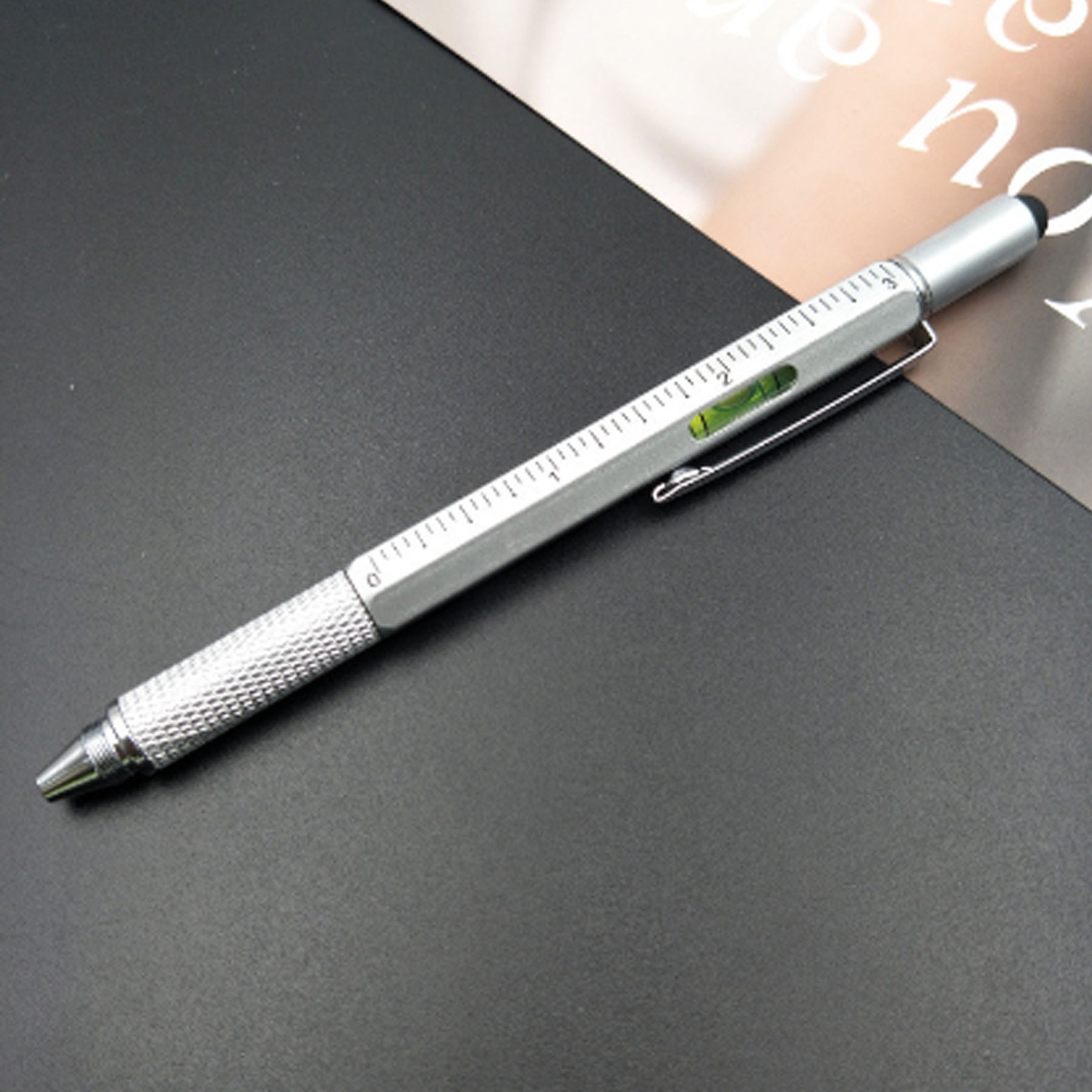 6 in 1 Metal Multi-functional Tool Ballpoint Pen 2