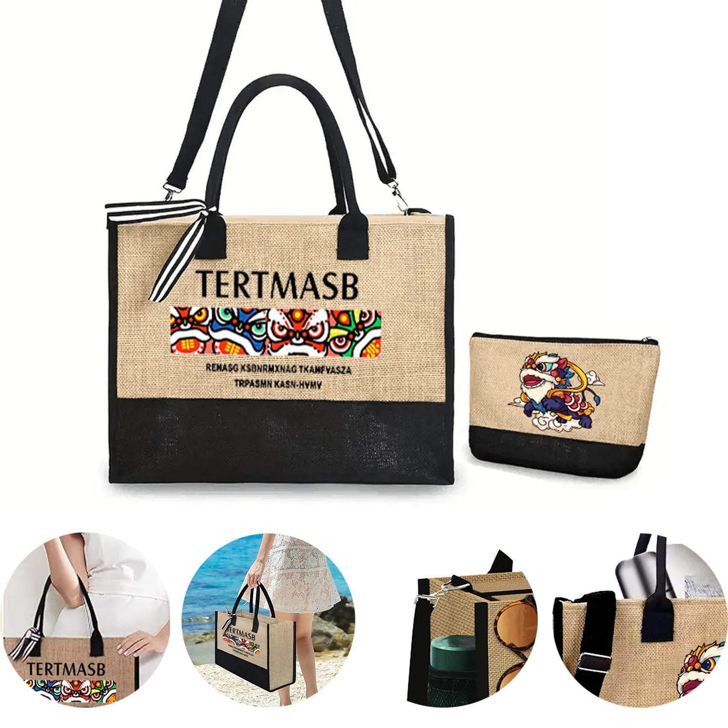 Jute Tote Bag, custom tote bag with logo imprint 2