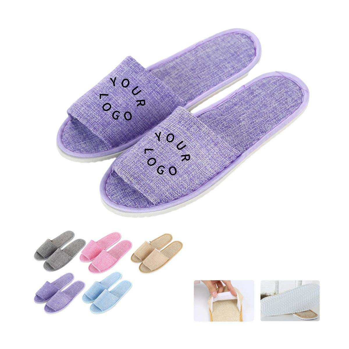 Durable Linen Slippers for Hospitality and Guest Rooms 3