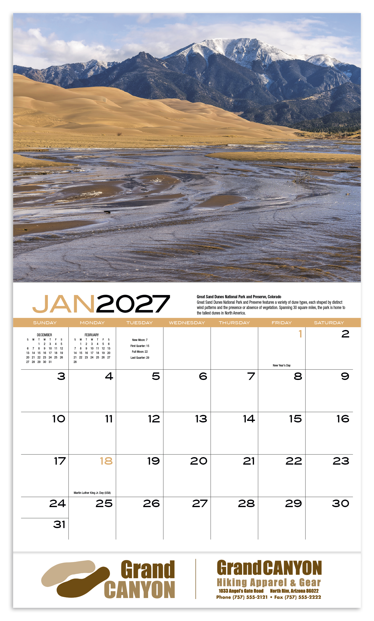 HotLine® Products Earth Appointment Calendar - Stapled 44