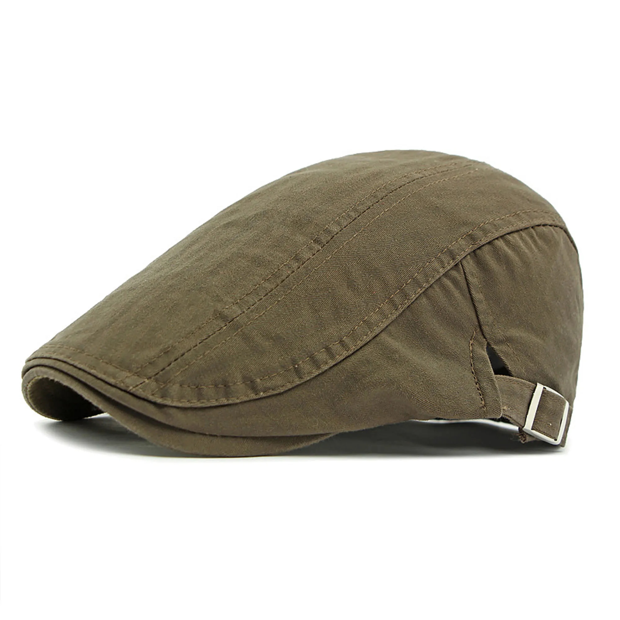 Adjustable Men's Flat Cotton Cap 7