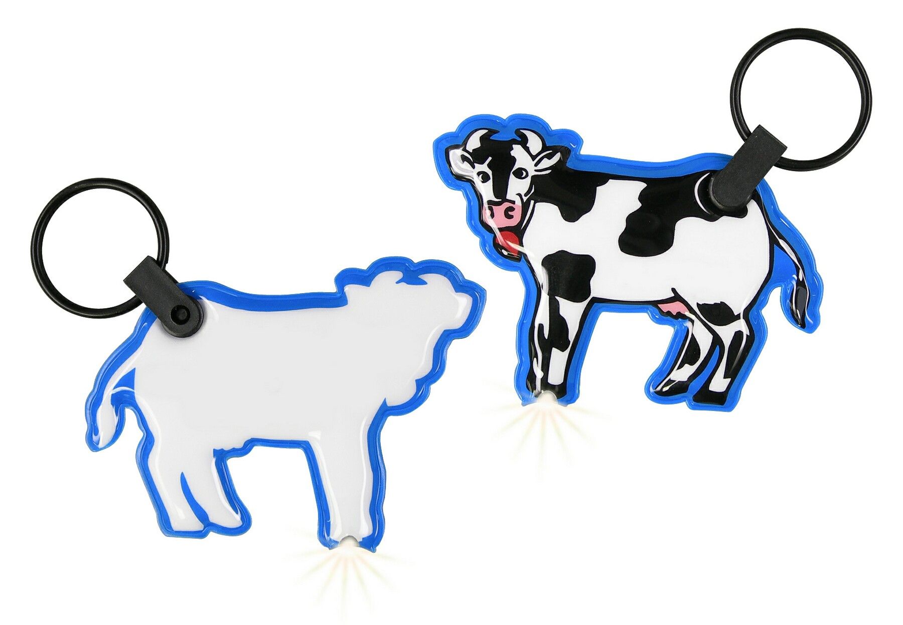 ShapeLights™ Color-A-Shape Key Ring Flashlight (Cow)