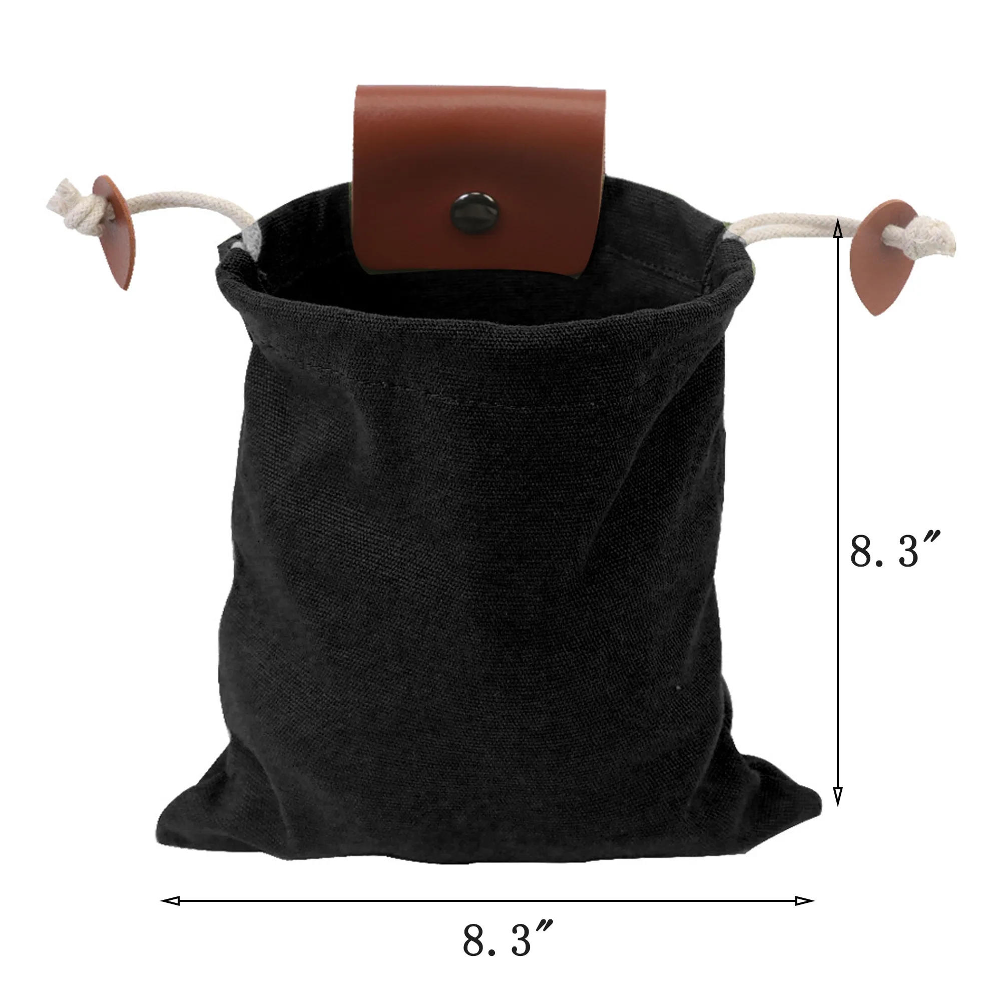 Collapsible Foraging Bag Outdoor Belt Pouch 3