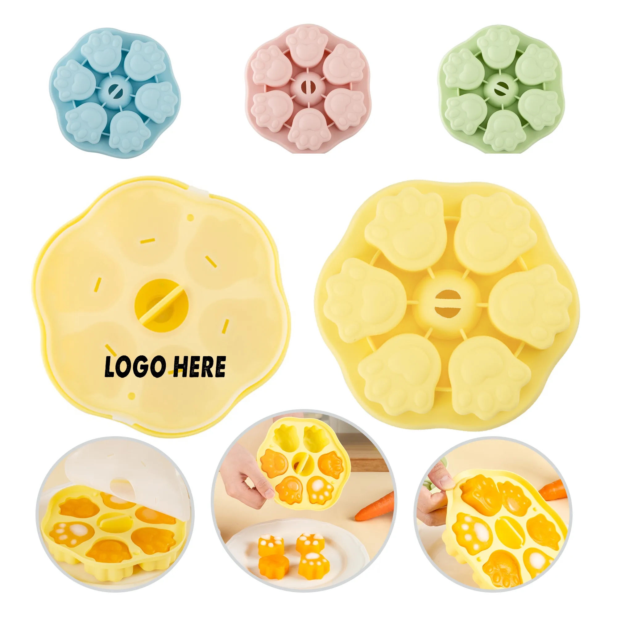 Baby Complementary Food Silicone Mold, Suitable For Steaming 3
