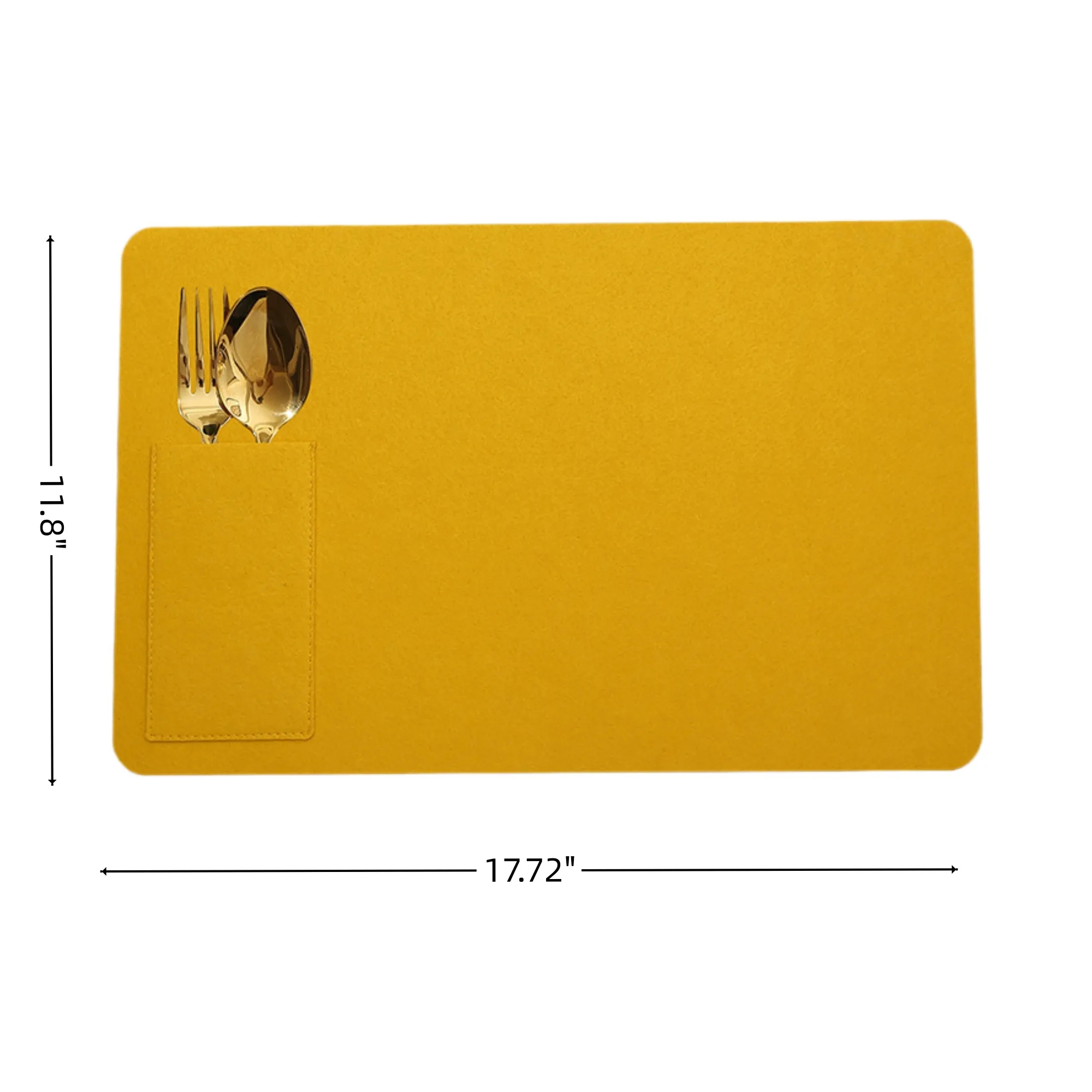 Rectangular Felt Placemat Desk Pad Dining Table Mat 3