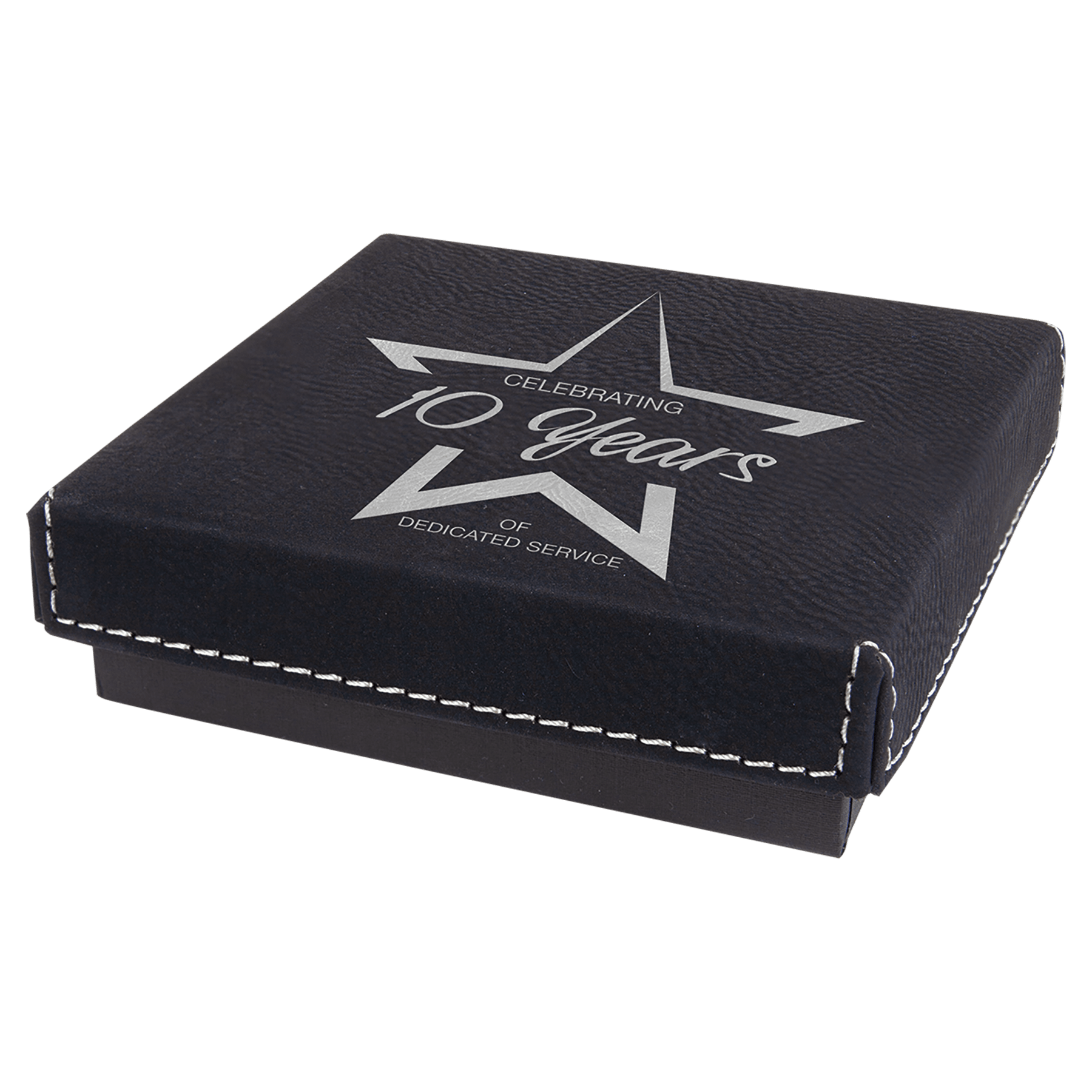 Gift Box With Laserable Leatherette Lid 3
