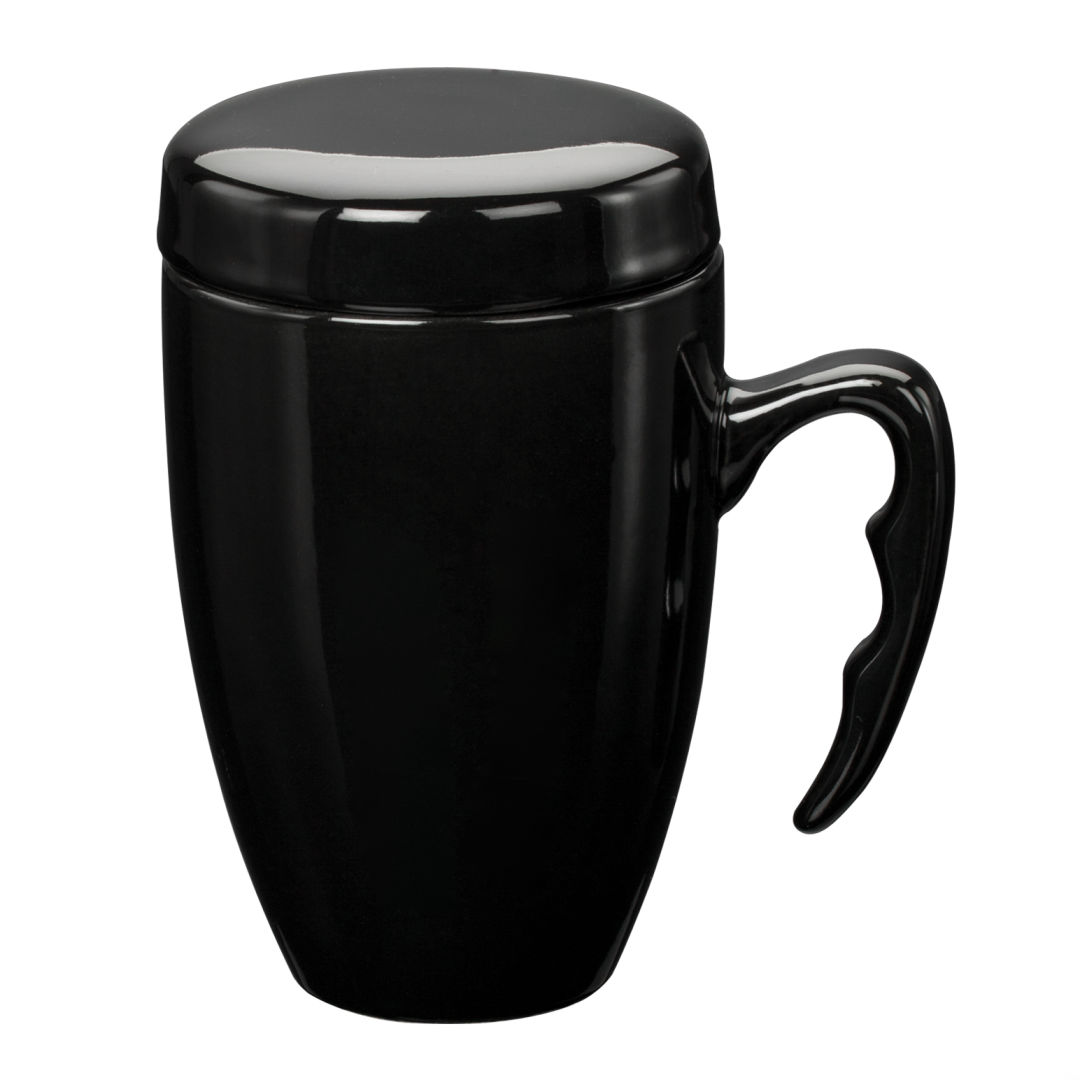 Barco Ceramic Mug w/ Lid - 14oz 6