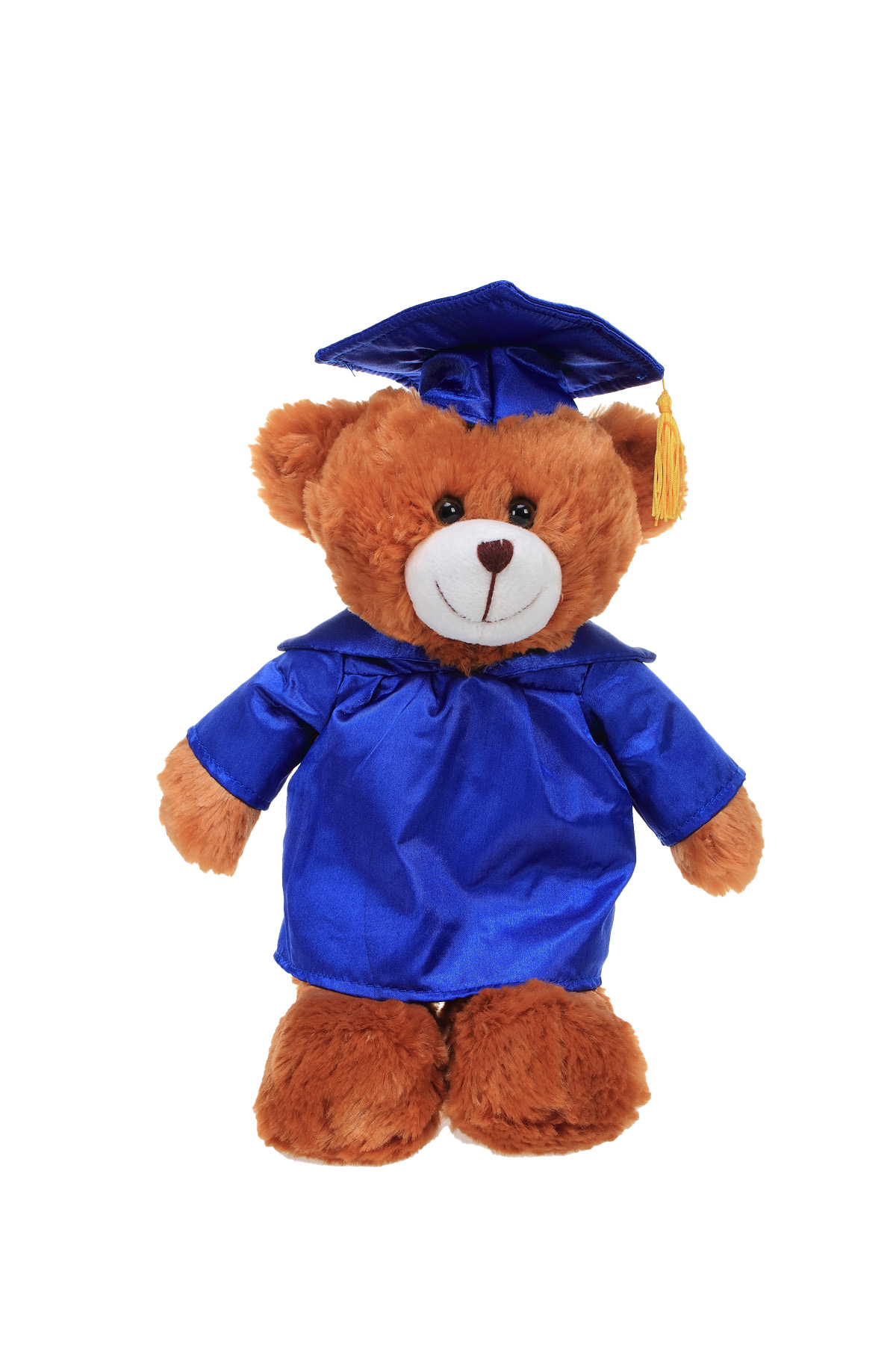 Soft Plush Mocha Teddy Bear in Graduation Cap & Gown 4