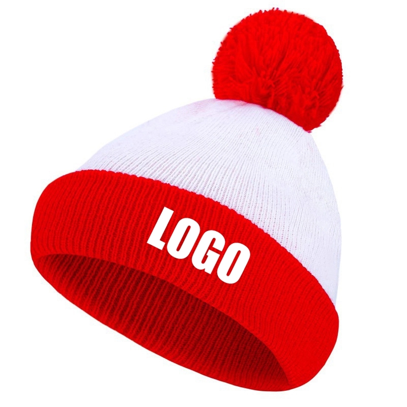 Custom Beanie Hats Winter Knitted Caps Unisex 4