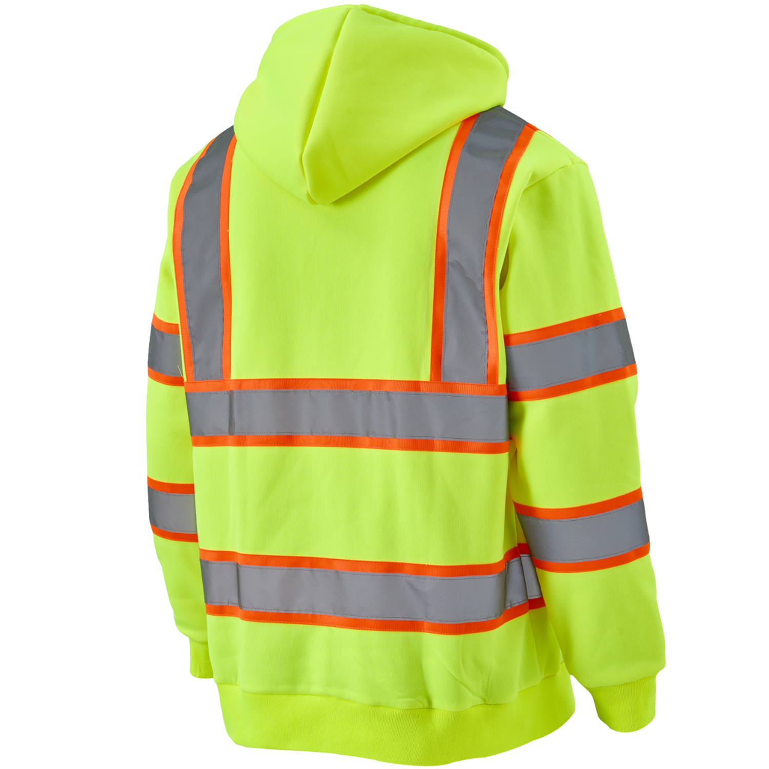 Class 3 Two Tone Double Band 2" Reflective Tape Safety Hoodie 5