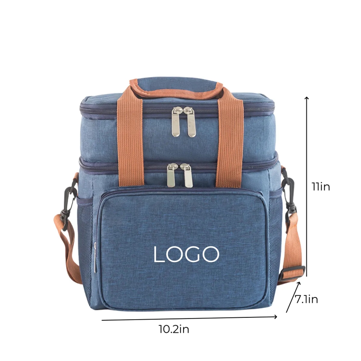 Double Deck Insulated Large Lunch Bag Cooler Box 2