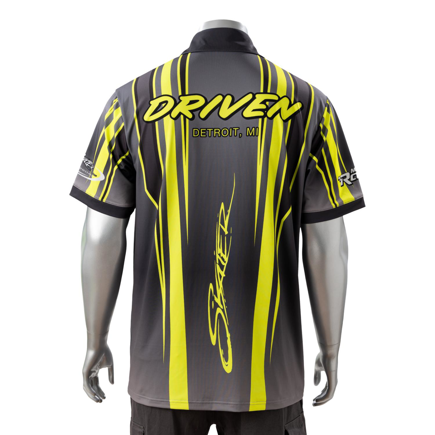 75D Milk Silk Fluorescent Digital Print Men's Polo - 5.3 oz 6