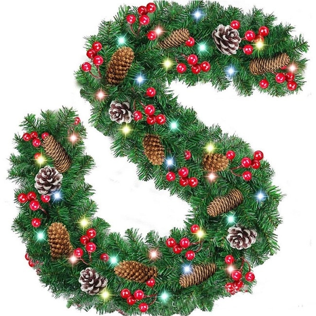 8 foot Holiday Garland 2