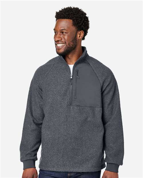 Men's Aura Sweater Fleece Quarter-Zip Pullover - NE713 13