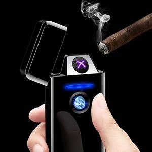 Modern Electric Arc Lighter With Top Fingerprint ID Touch Activation 17