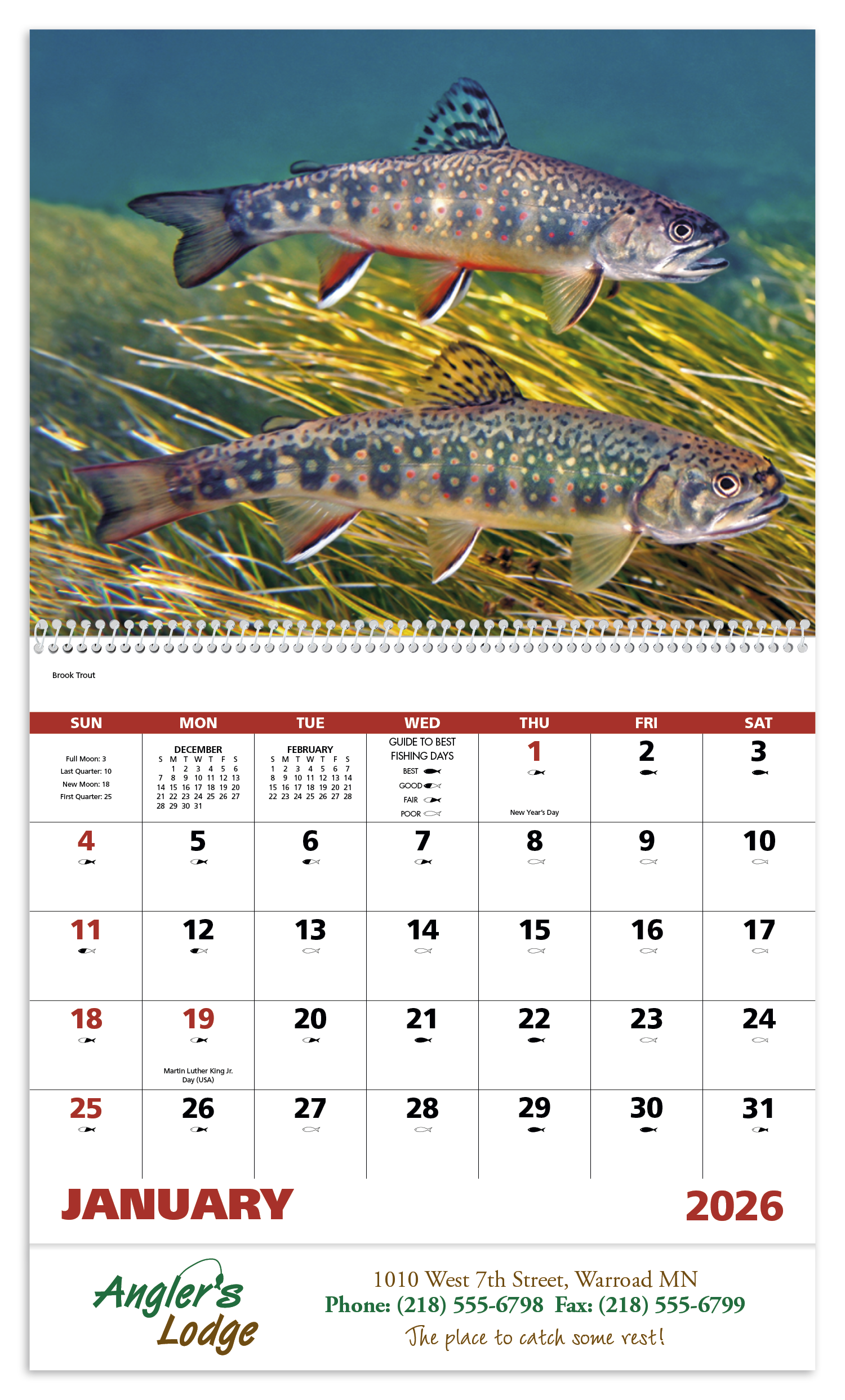 Good Value™ Fishing - Spiral Calendar 46