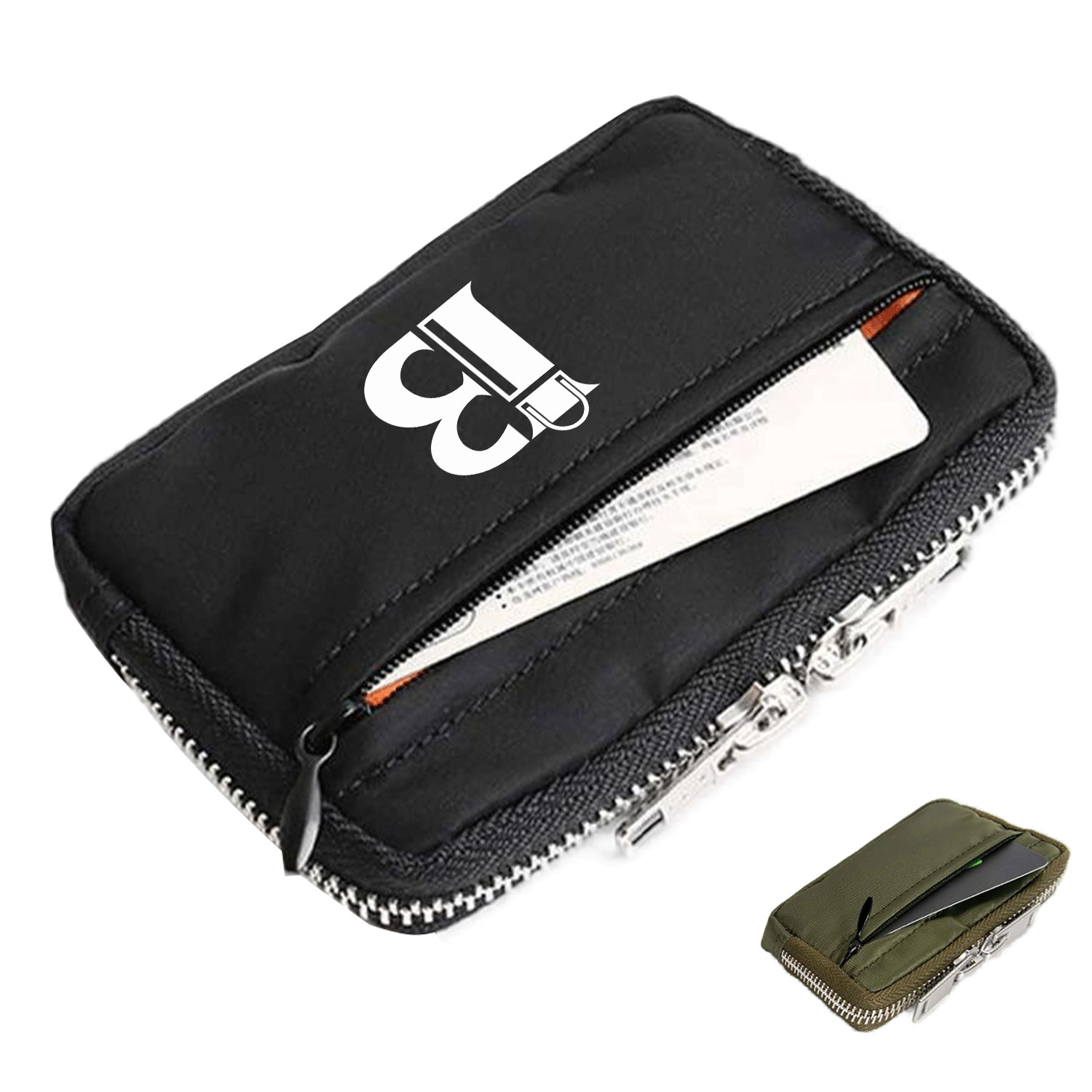 Mini Women Men Wallets Waterproof Nylon Belt Bag Coin Purse 16