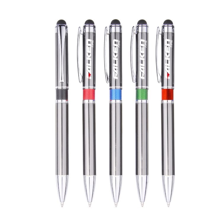 Colored middle Ring Stylus Metal Pen 14