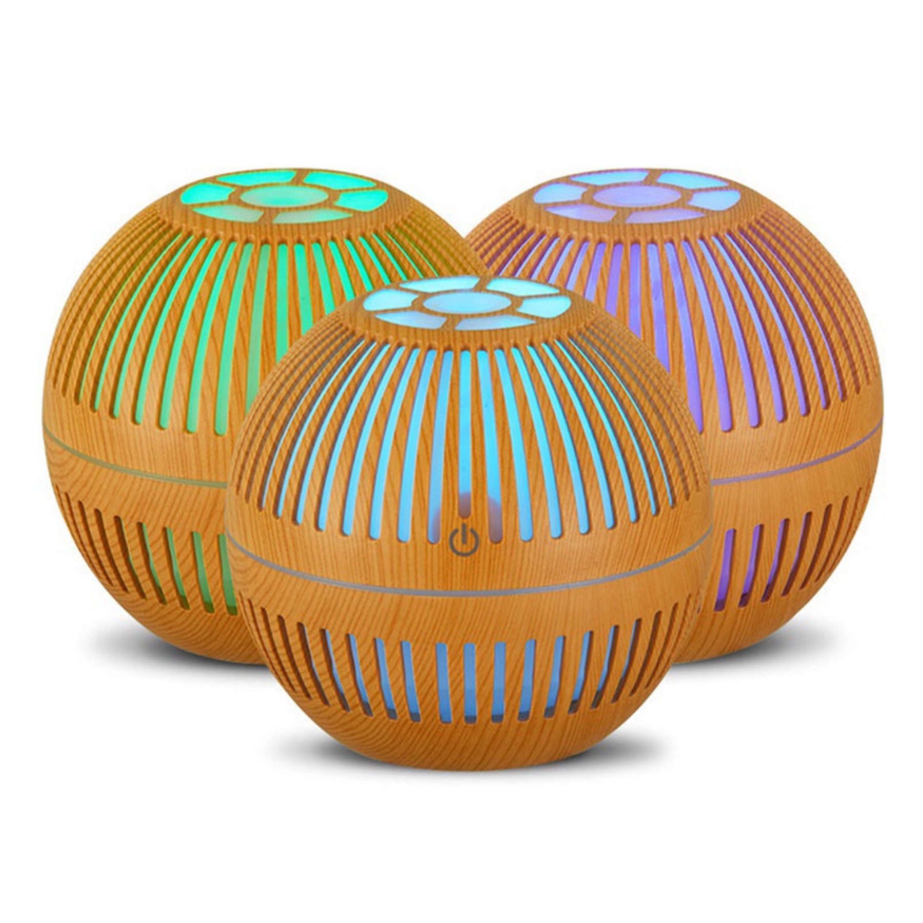 130 ml Wood Grain Ultrasonic Perfume Air Humidifier 2