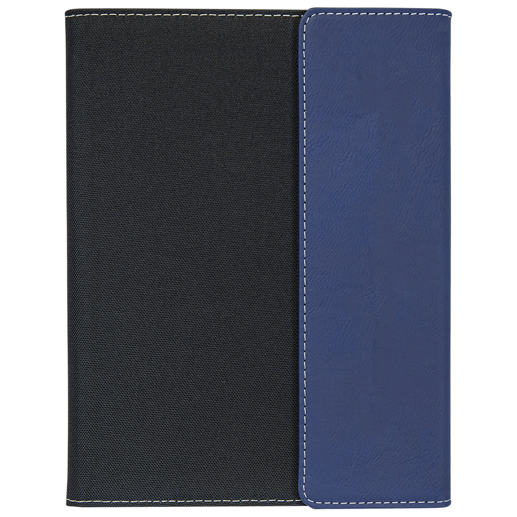 7" x 9" Blue & Silver Leatherette & Black Canvas Portfolio 7