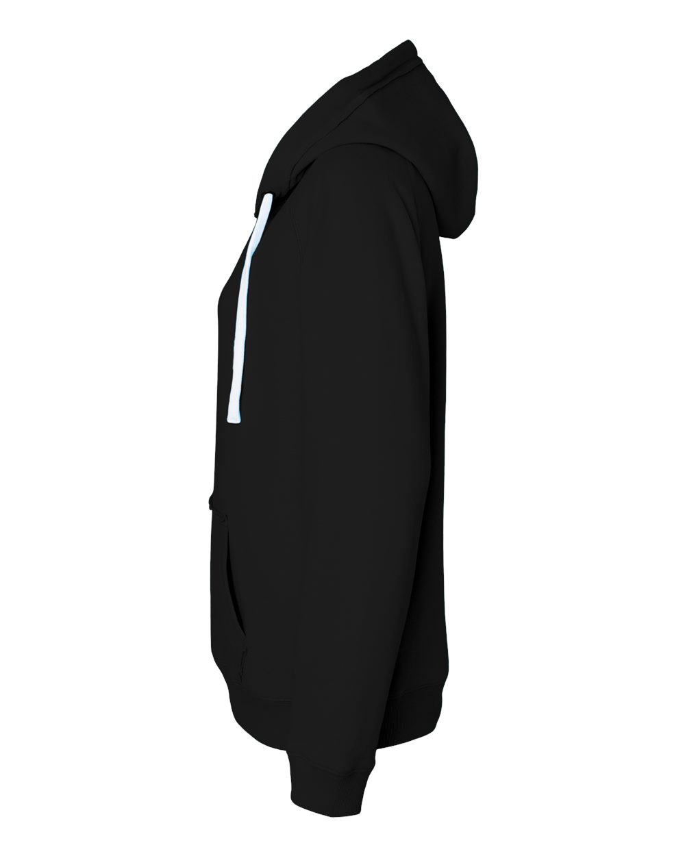 Women's Sueded V-Neck Hooded Sweatshirt - 8836 30