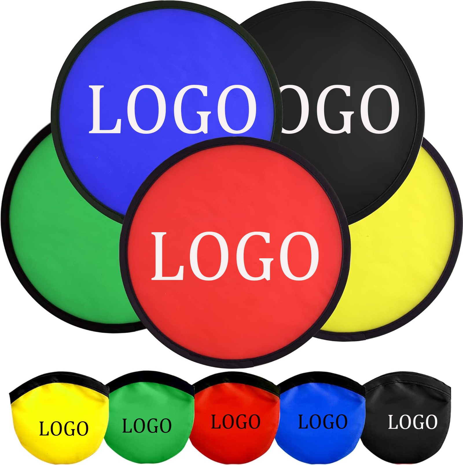 Custom Foldable Flying Disc Fans 1