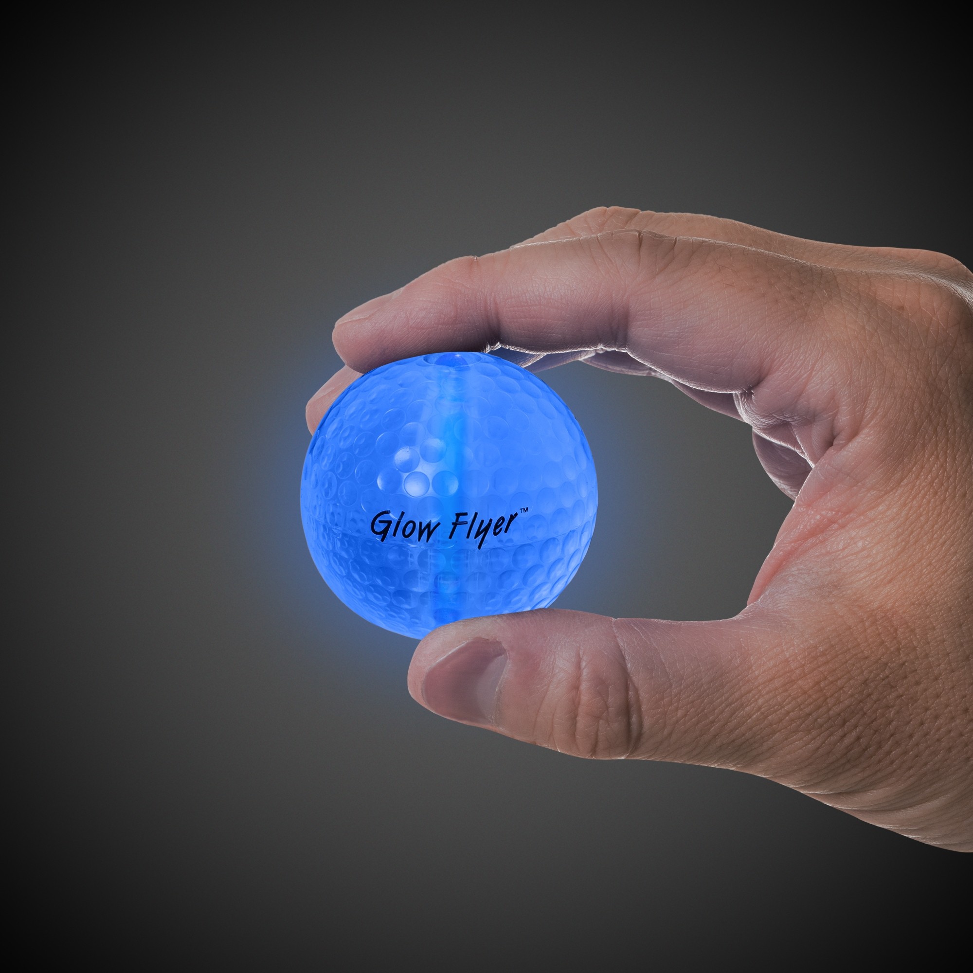 BLUE GLOW FLYER GOLF BALL (with a 1 1/2'' Jumbo Lightstick) 3