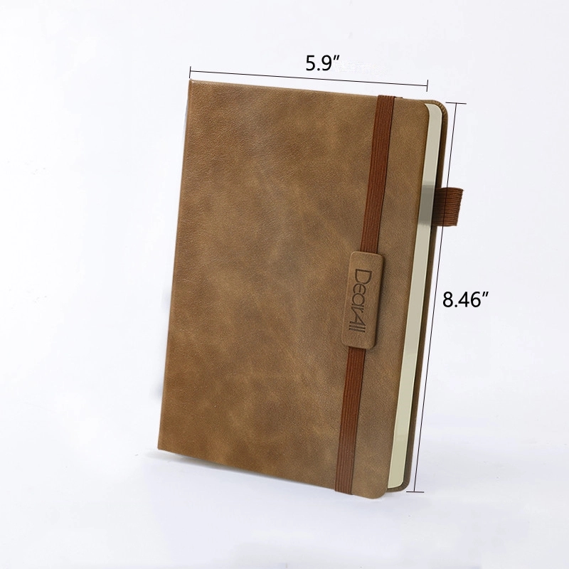 A5 Hardcover Elastic Band Notebook with Pen Holder 5