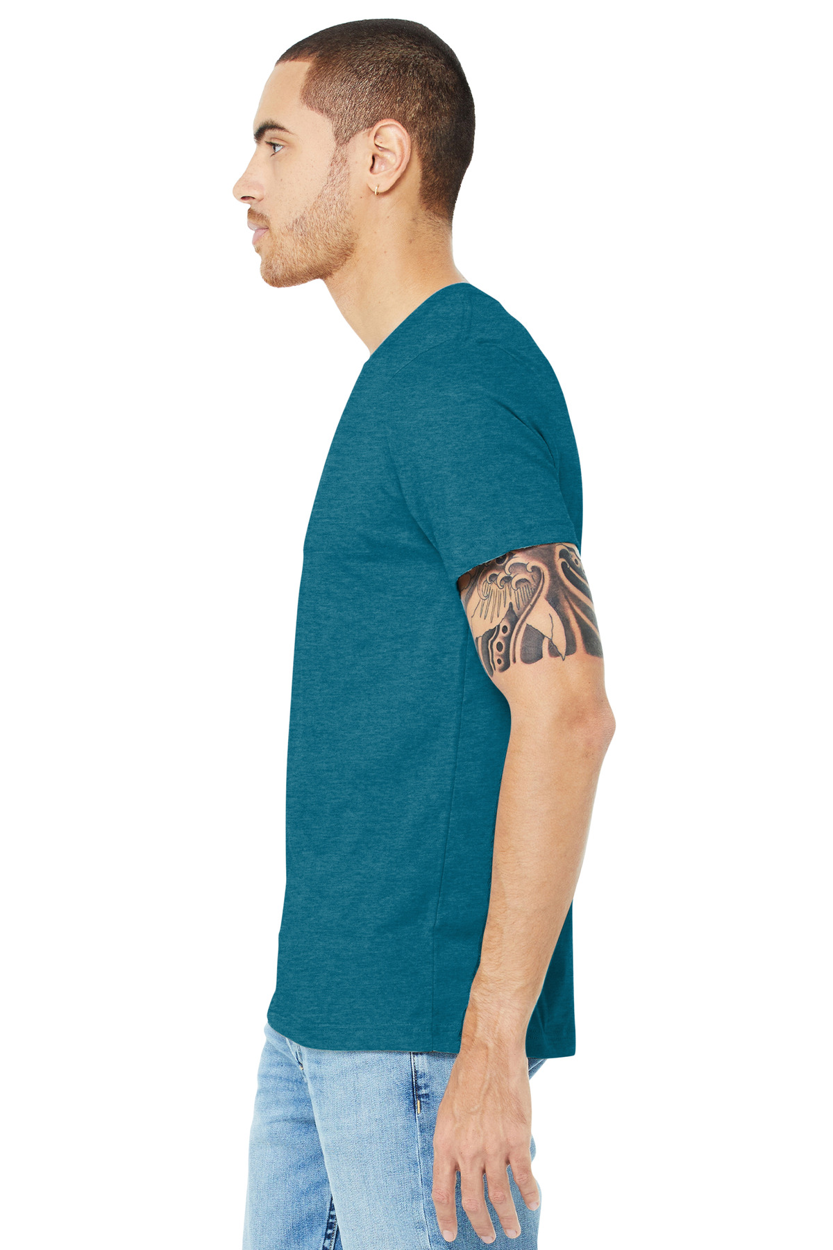 BELLA+CANVAS® Unisex Heather CVC Short Sleeve Tee 123