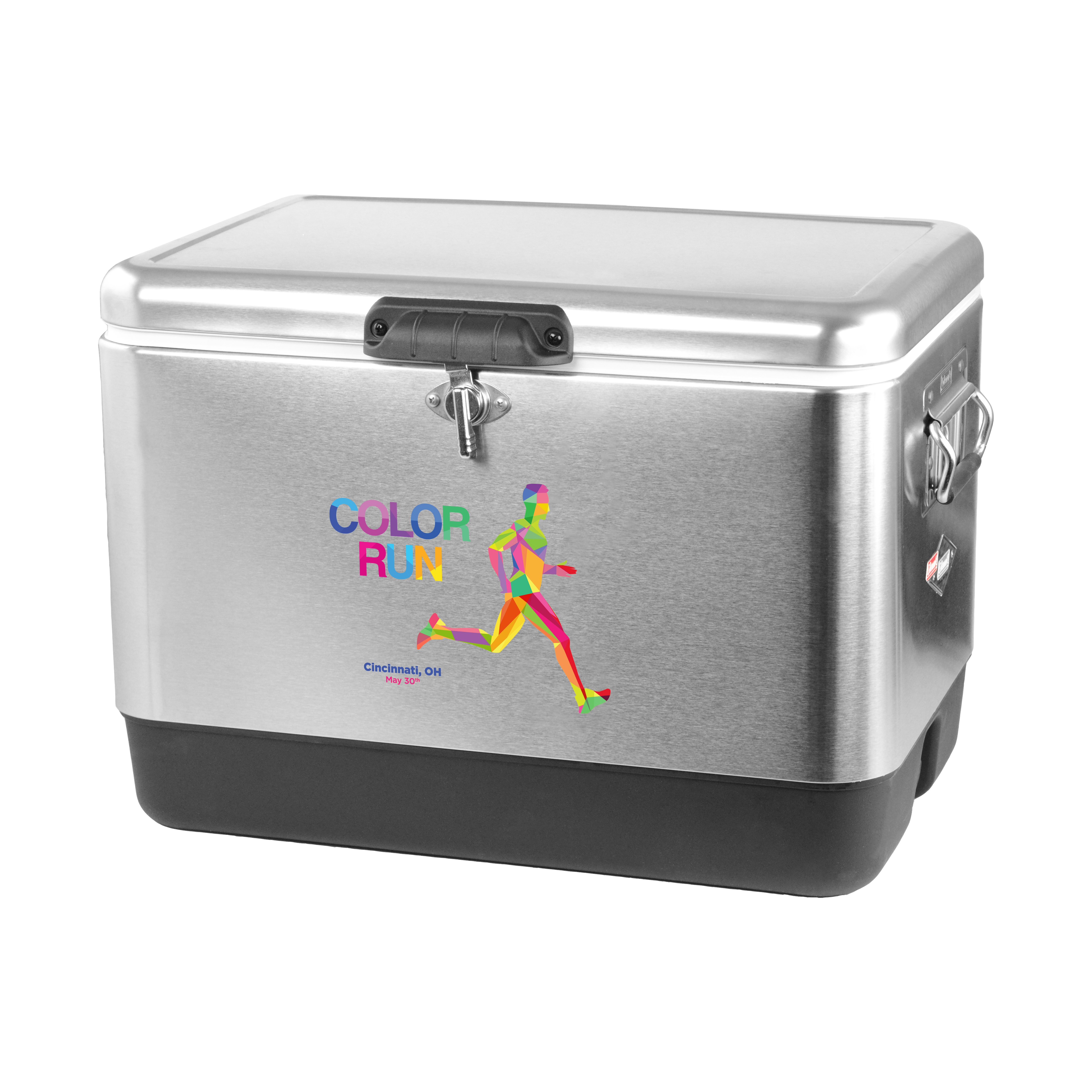 54 Qt Steel-Belted Stainless Steel Cooler