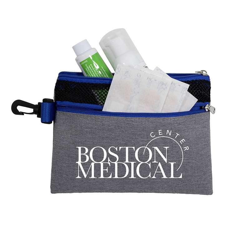 "SANTORINI" 5” x 7” Mesh Zipper Pouch