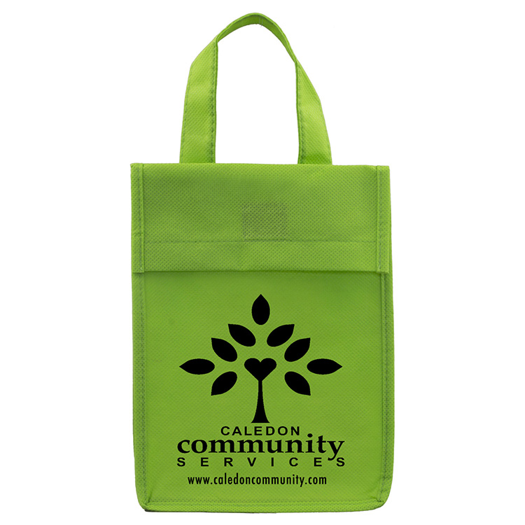6-1/2"W x 9"H x 3 ½"Gusset - "BAG-IT" Value Priced Lightweight Lunch Tote Bag 4