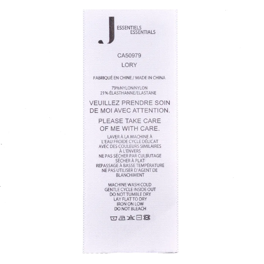 Printed Care Labels 18