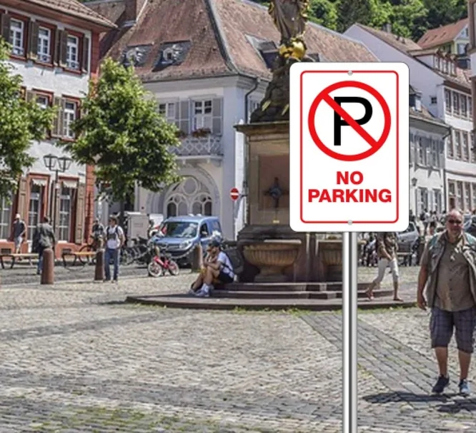 No Parking Signs - 1ft x 1ft (SQFT) 2