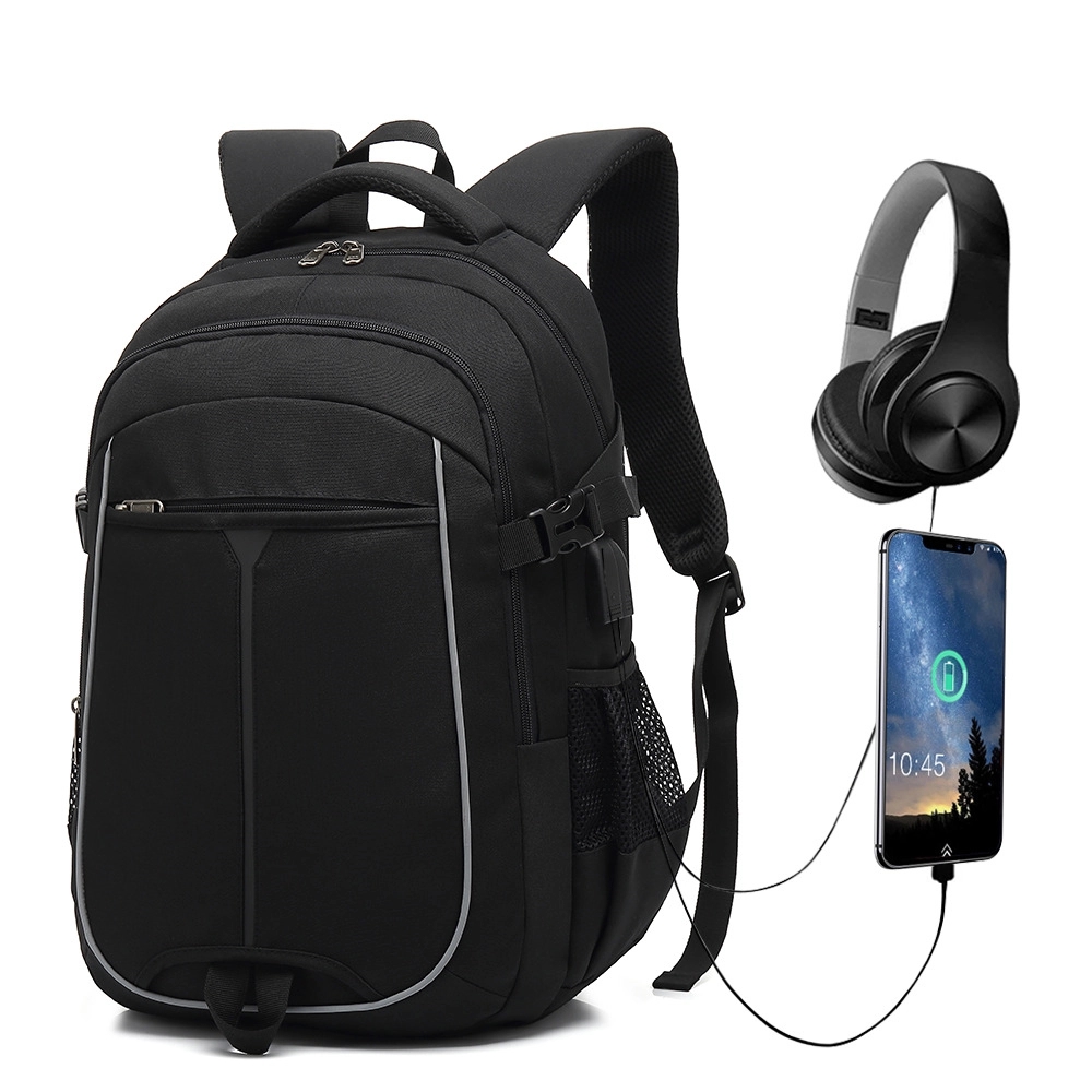 Outdoor Business Travel Backpacks with USB Charging Port 3
