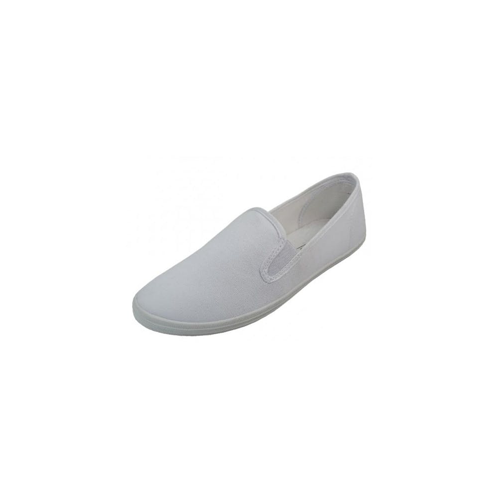 Women's Slip on Canvas Shoes - White Size 6-11 1