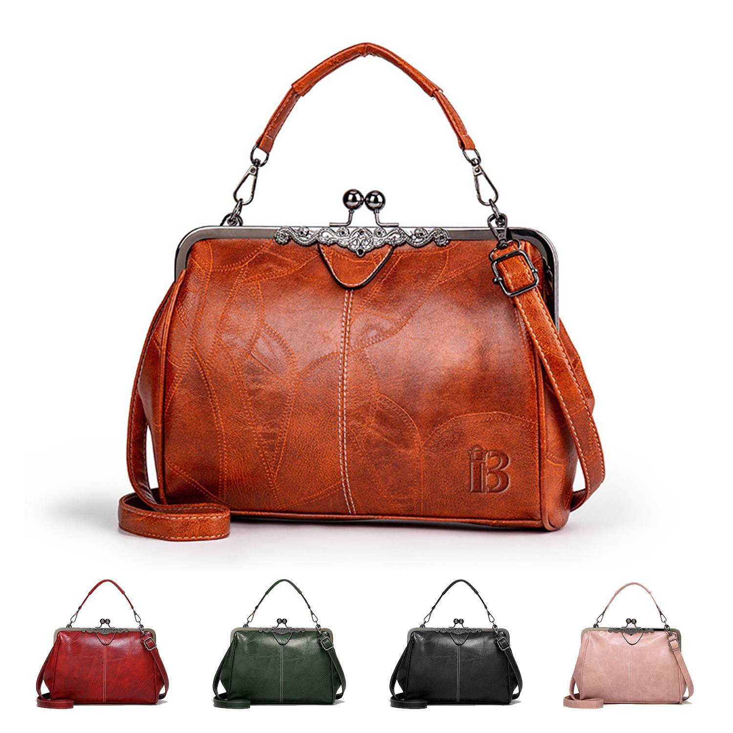 Classic Vintage PU Leather Crossbody & Tote Bag 3