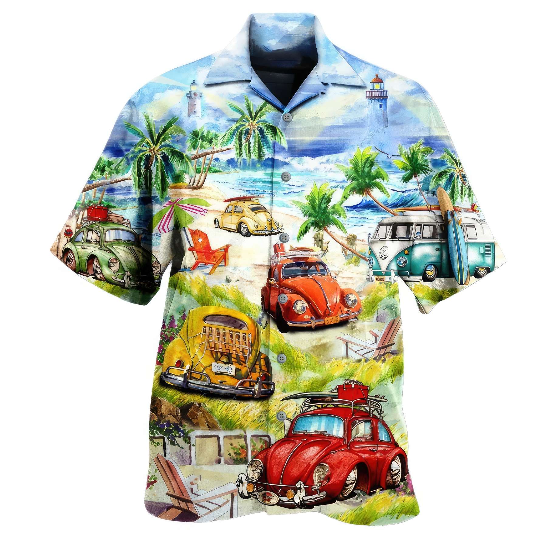 Hot Collection 3D Digital Print Hawaiian Shirt & Summer 2