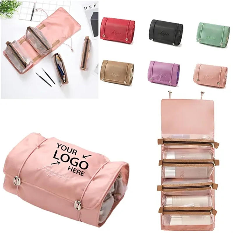 In Stock 4-in-1 Detachable Cosmetic Travel Makeup Bag
