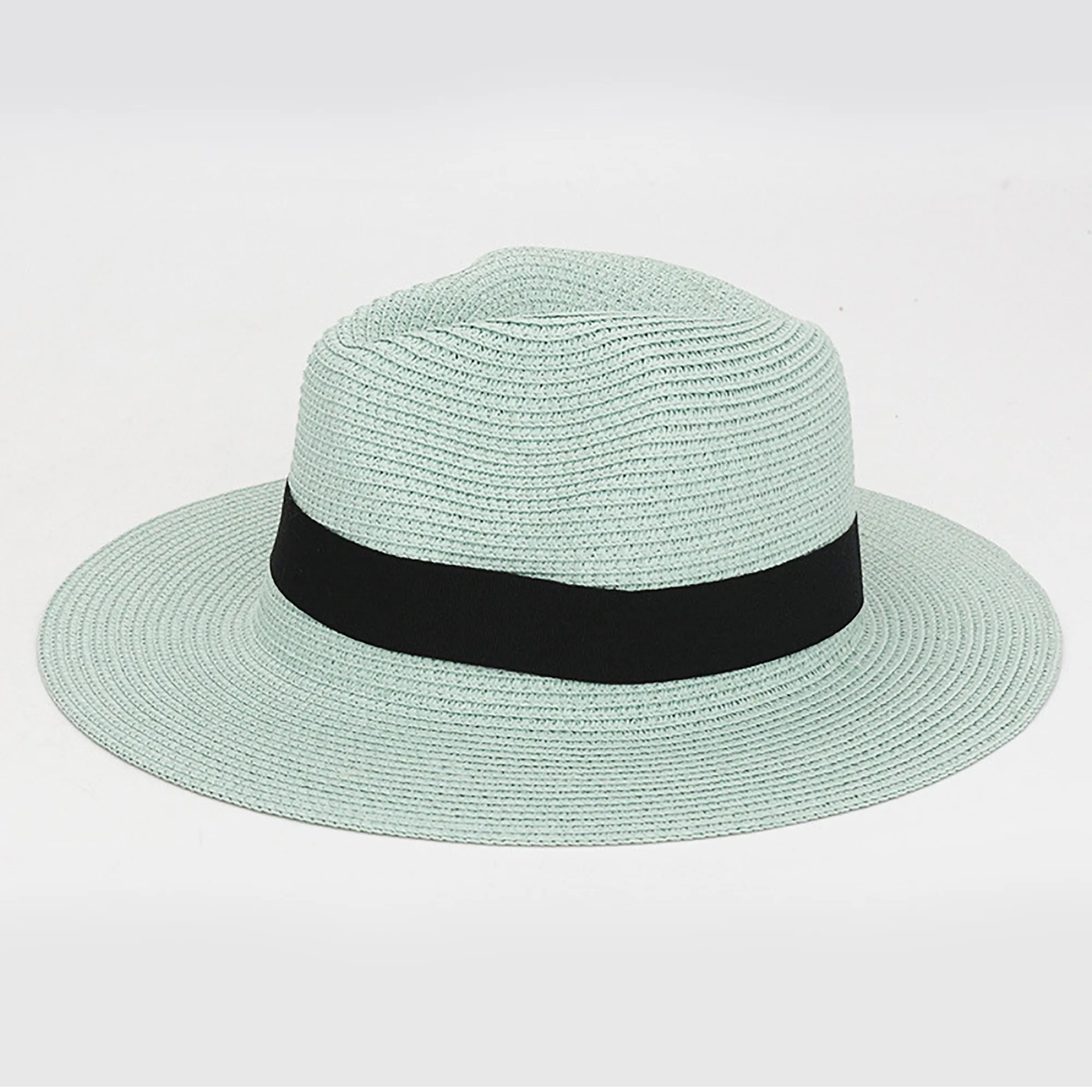 Handwoven Panama Straw Hat with Wide Brim Foldable 15