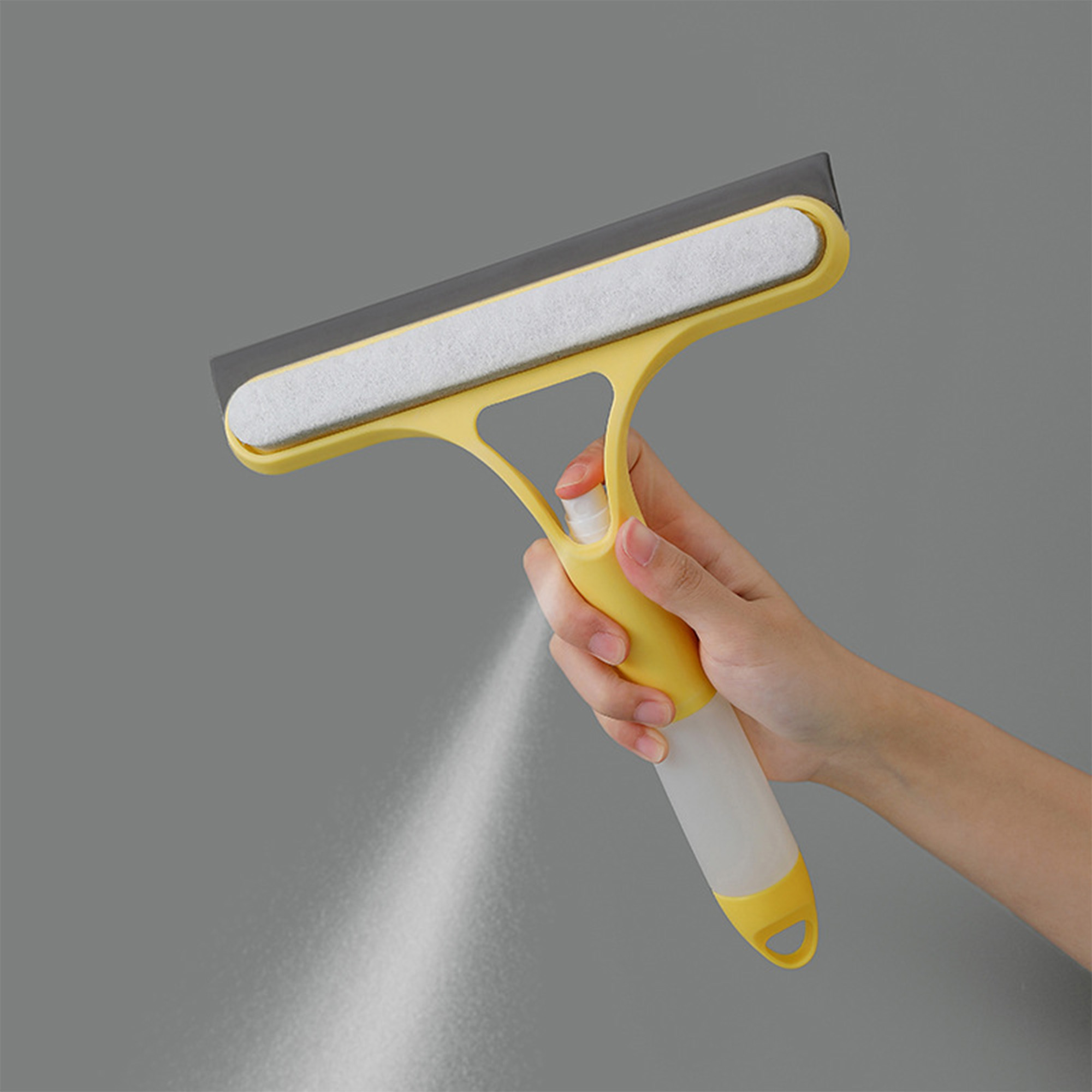 Windows Glass Cleaner Shower Squeegee With Spray Bottle 4