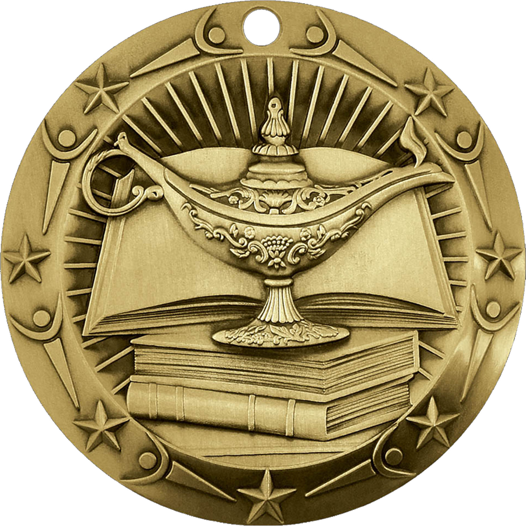 Stock World Class Sports & Academic Medals: Book & Lamp 4