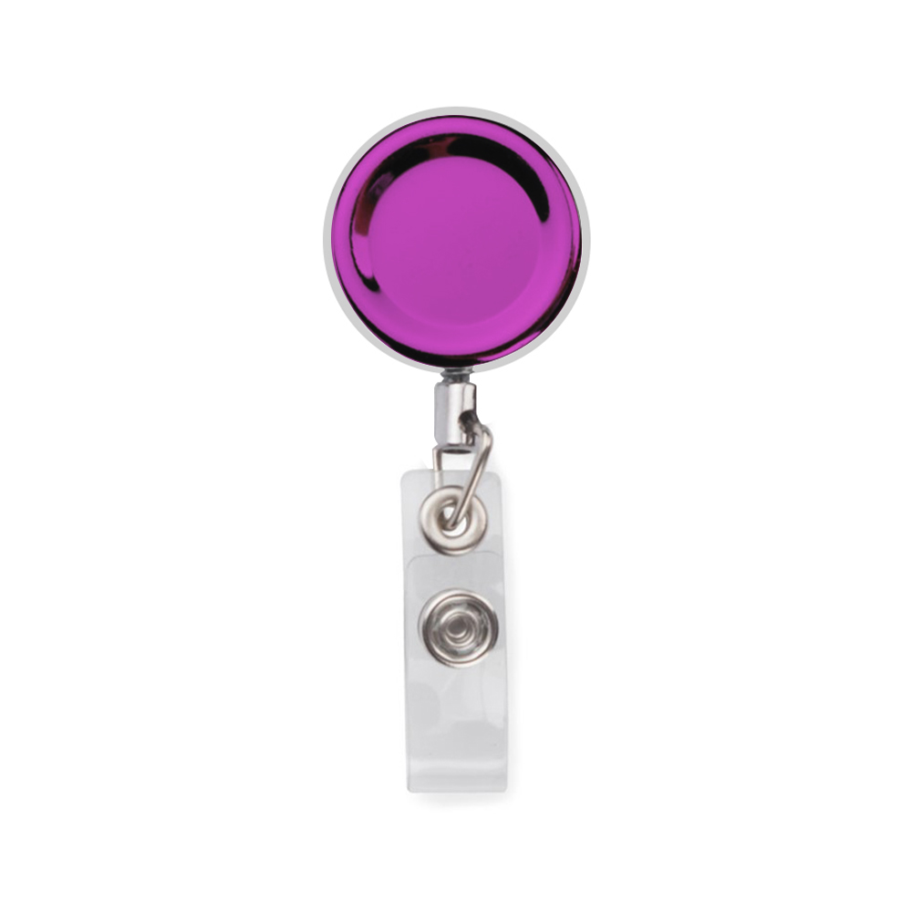 Premium Retractable Metal Round Badge Holder 3
