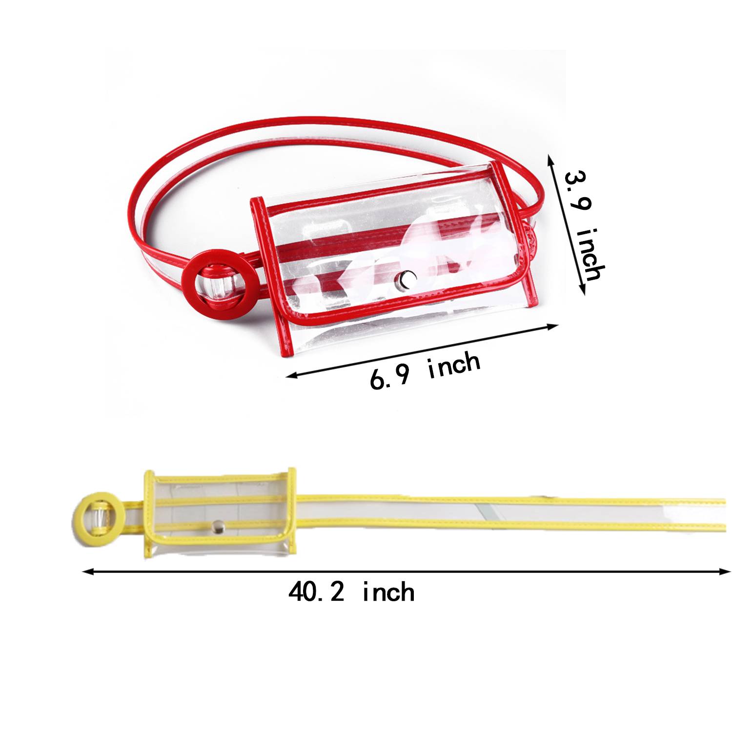 Portable Travel Clear Fanny Belt Pack 2