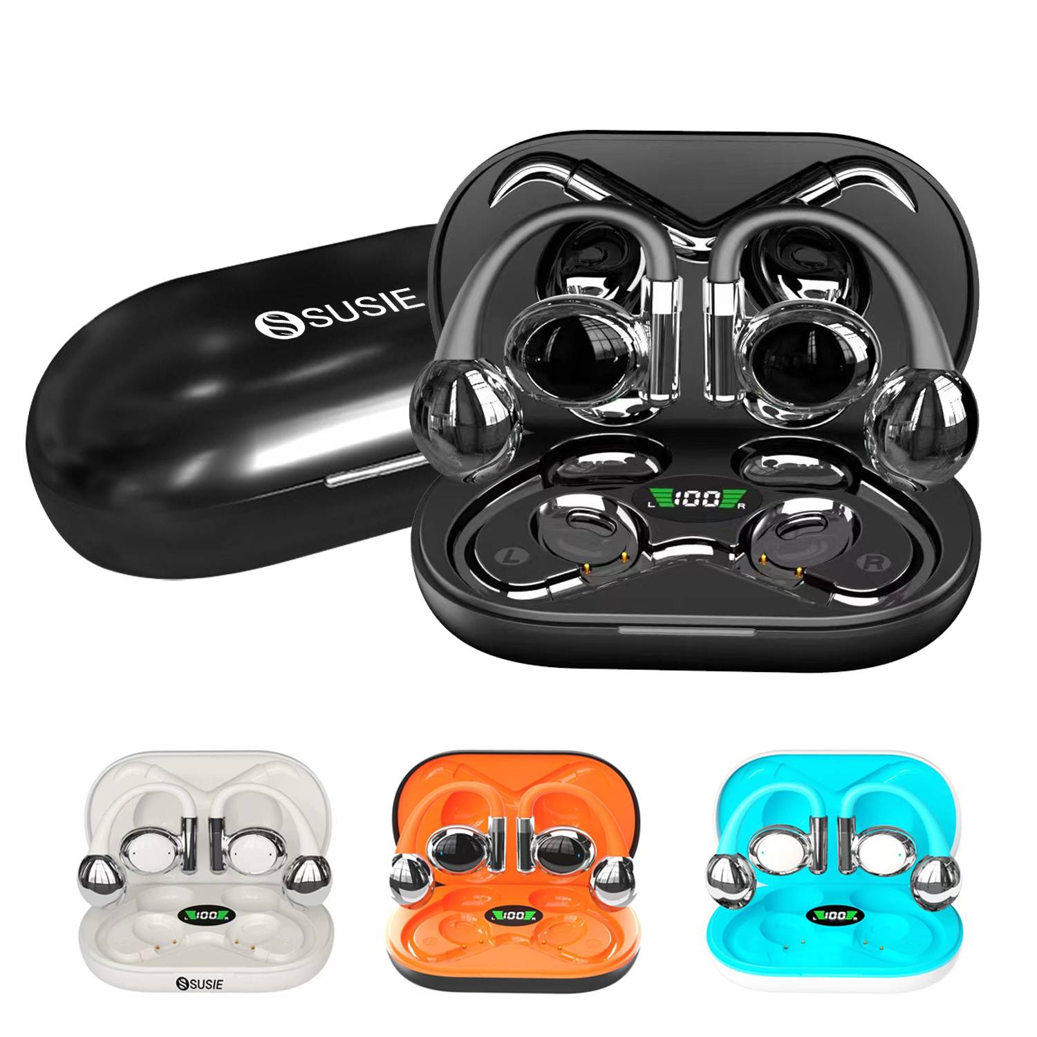 Noise Cancelling Wireless Open Ear Headphones 1