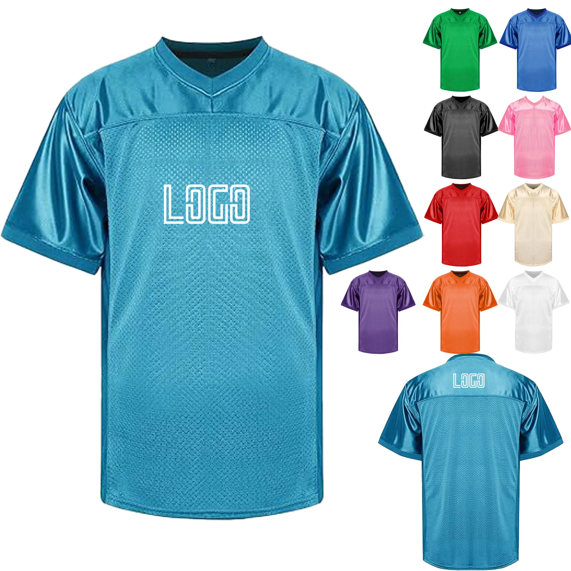 MOQ 20 Football Jersey Mesh Sports Team Shirt 2