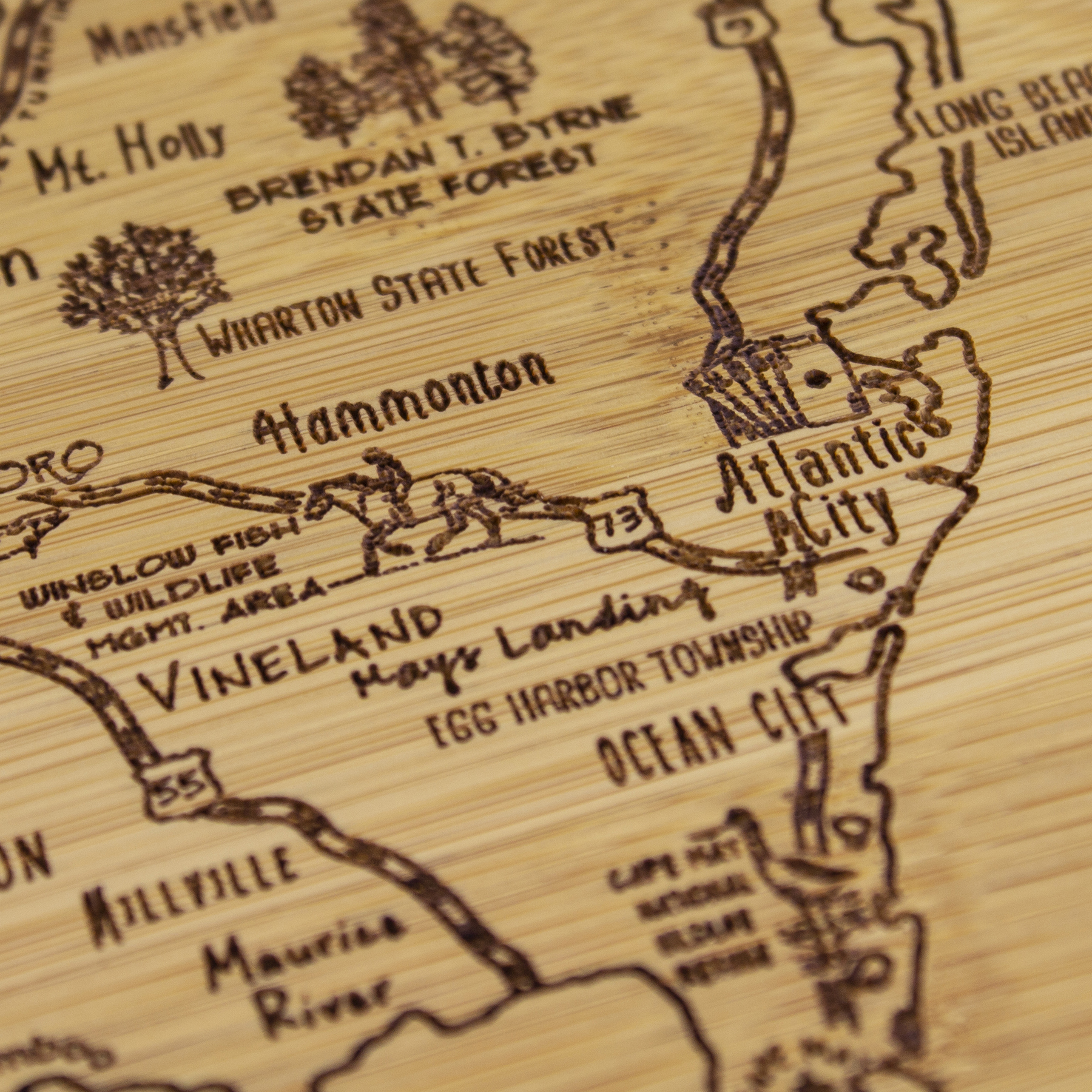 A Slice of Life New Jersey Serving & Cutting Board 7
