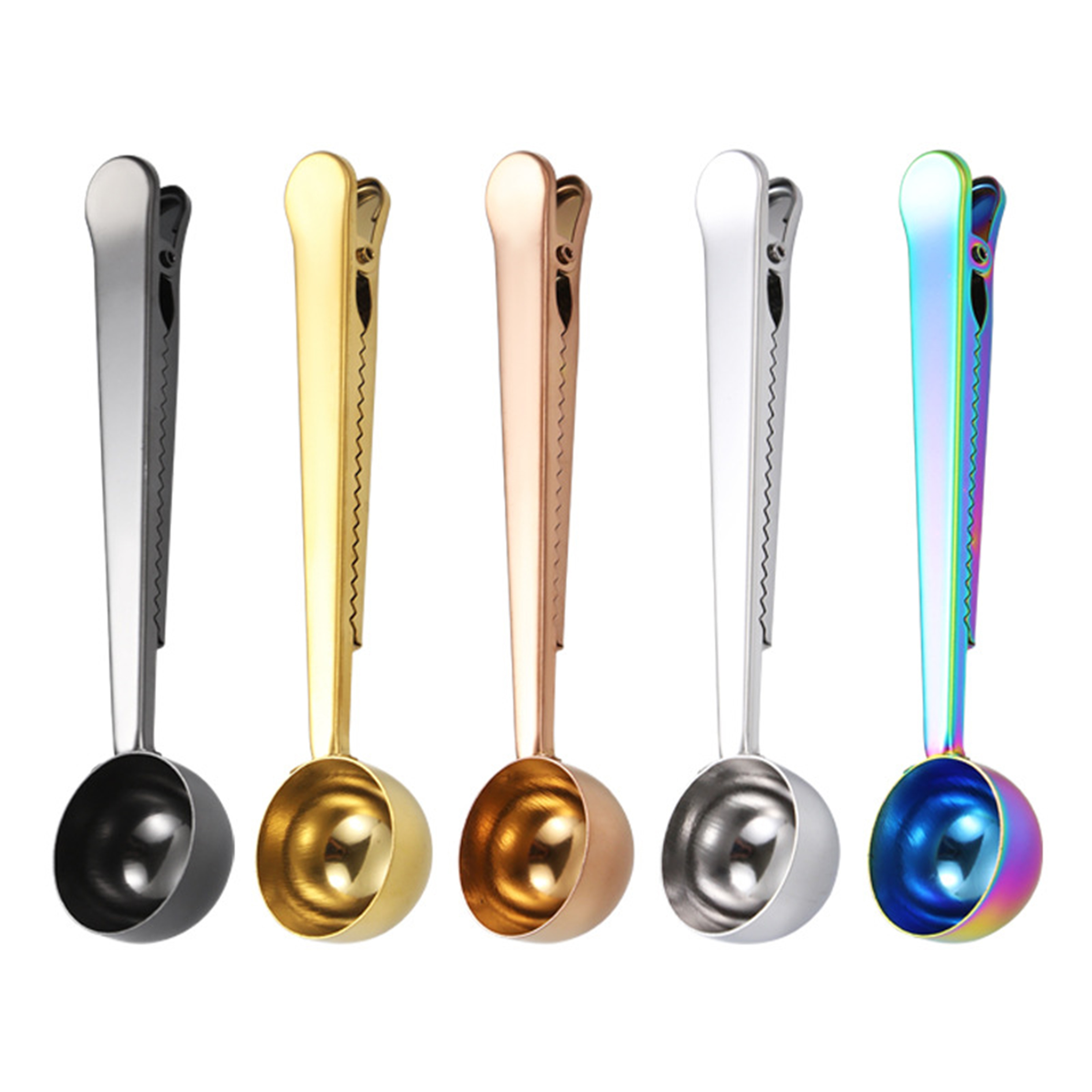 Stainless Steel Multi-Functional Coffee Scoop With Bag Clip 1