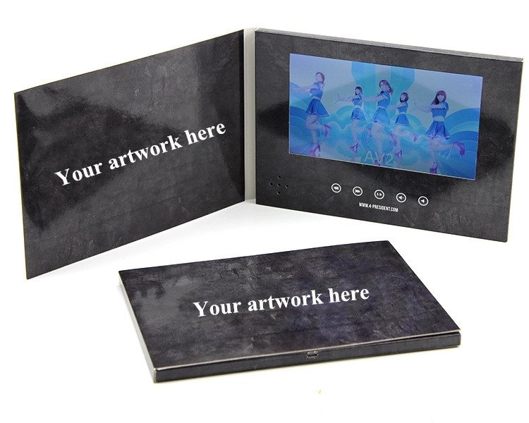 A5 Advertising Video Brochures with Full Color Imprint 2